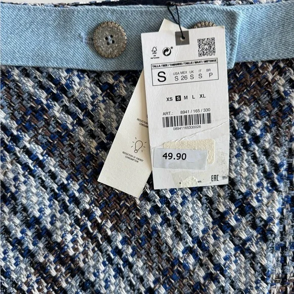 ZARA 💙 Tweed Top & Skirt Set - Picture 14 of 16